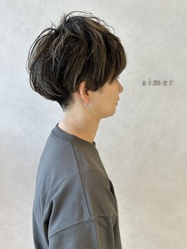 エメ バイ ヘアーポケット(aimer by hair pocket) *+aimerが叶える...ツーブロックマッシュショート×ハイライト*