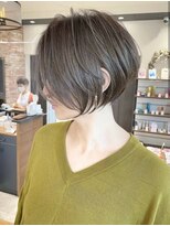 大人可愛い小顔ひし形クビレ丸み20代30代40代大人ショート(蘭)