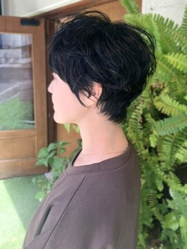 スクエアウーノ 博多(SQUARE＊UNO HAKATA) ショートパーマ　ニュアンスパーマ　マッシュショート　アッシュ