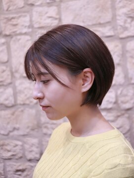 メロン 恵比寿(MERON) ココアブラウン×耳かけ大人ショートボブ［恵比寿/ショート］