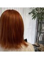 テン 京急川崎店(ten) おしゃれオレンジ×外ハネボブ【ten/京急川崎/バイカルテ】