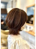 外ハネショートボブ