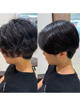 アッシュ 下丸子店(Ash) メンズ毛流れヘア縮毛矯正韓国ストレート