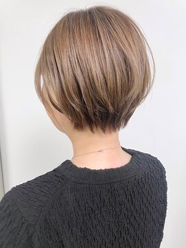 モリオフロムロンドン 原宿本店(morio from London) 【morio原宿】大人　ショート　ハイライトカラー　ベージュ
