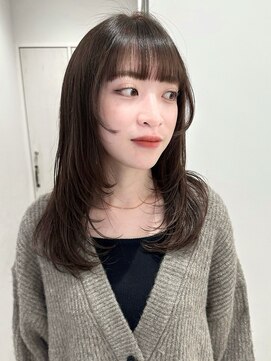 ガーデンヨコハマ(GARDEN YOKOHAMA) イメチェンこなれミディレイヤー前髪シアーベージュセミロング秋