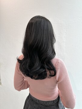 ザザアオヤマ(ZA/ZA AOYAMA) レイヤーなしロング/フェミニンスタイル/くびれヘア