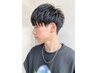 【頭を一回り小さく!】ダウンパーマ+カット /栄/韓国風/メンズ曲がる矯正/