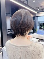 ファンナギンザ(FaNNa ginza) シースルーバング/ブリーチなしカラー/グレージュ/小顔/ショート