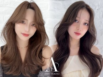 アマトウキョウ アユンチェ(AMA TOKYO×AYUNCHE)の写真/【思わず振り返る艶ロングへ】ダメージを抑えた透明感カラーや髪質改善トリートメントで綺麗な髪をキープ！