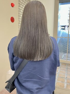 パークレーン アイス イヴェン(park lane ICI yeven) 20代30代ロングブリーチなしオリーブベージュグレージュ/akari