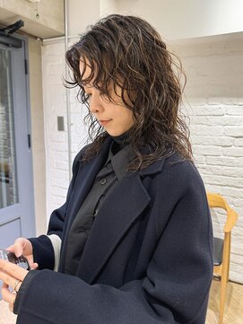 ローレン(LOREN) 黒髪/ボブルフ/ネビージュ/小顔/ワンレン/栄/髪質改善/前髪