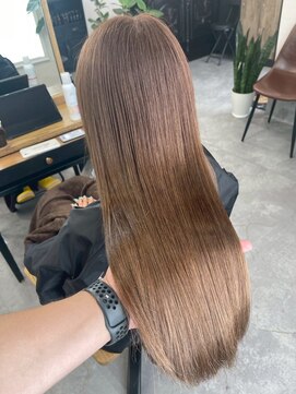 アミリー ひたち野うしく店(Amily) ハイライトバレイヤージュダブルカラーケアブリーチ20代30代