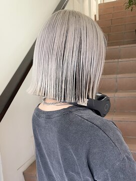 サンク 原宿 表参道(cinq) アッシュグレージュアイスグレージュミディアムレイヤー韓国