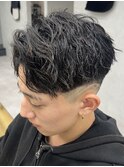 MEN’S/リバースセンターパート/ニュアンスパーマ/錦糸町