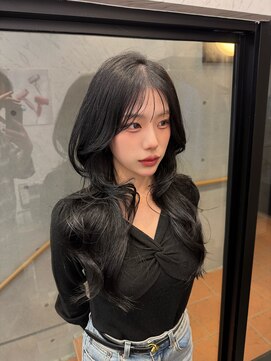 ドットニュー 横浜店(dot.nyu) 【艶カラー×レイヤーカット】韓国/韓国ヘア/横浜/横浜駅/学割