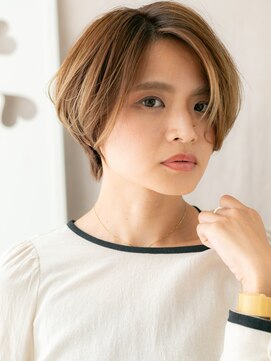 モッズヘア 越谷(mod's hair) ハンサムショート/アッシュベージュ/小顔ショート/外国人風e