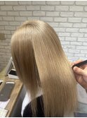 ブロンドミルクティー10代20代ダブルカラー＆ブリーチ/札幌大通