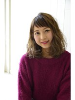 アドラーブル はなみずき店(adorable)&nbsp;【adorable】モテ雰囲気◎ゆるふわミディ×ショートバング