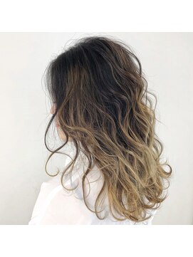 ニューヨークニューヨーク 梅田茶屋町店(NYNY) 外国人風エアリーバレイヤージュ