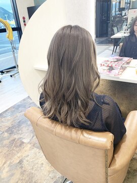 クイーンズゲート RITZ店(Queens's gate) 透明感グレージュウェーブ