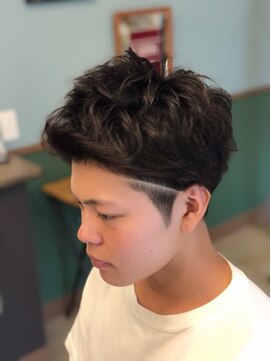 ダブル(DOUBLE) ツーブロック マッシュ