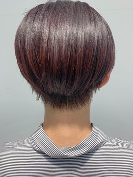 テトヘアー(teto hair) short(マッシュショート、ピンクパープル、イルミナカラー)