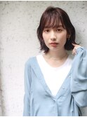 女っぽ外ハネミディ