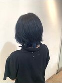 くすみブルーカラー