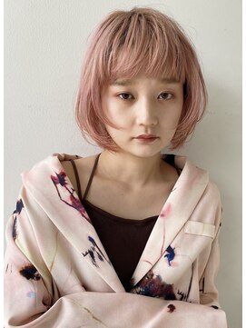 アッシュ 東戸塚店(Ash) 小顔効果もばっちりのハイトーンボブウルフ