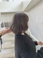 アクアオモテサンドウ(ACQUA omotesando)&nbsp;◎ツヤ髪ラベンダーグレージュミルクティーグレージュ透明感ボブ