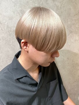 ティダスマイル(tida smile) メンズ×ハイトーンマッシュ