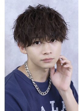 リップス 仙台ロフト(LIPPS) 【波打ちミックスパーマ】　マッシュ　刈り上げショート　バング