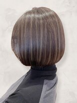 アッシュ ヘアーメイク 桐生(ash hair×make)&nbsp;20代30代ミニボブココアブラウン小顔美肌ストレート丸み