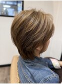 ショートレイヤー milk tea beige