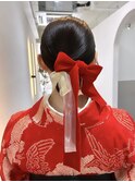 ＊タイトクロスアレンジ＊袴ヘア【Zina渋谷本店】