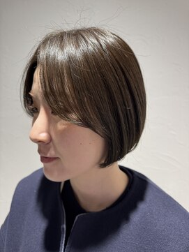 サル(saru) #ミニボブ × #オリーブベージュ