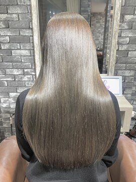 【Lilly渋谷】#ダブルカラー#ブリーチ#髪質改善#グレージュ