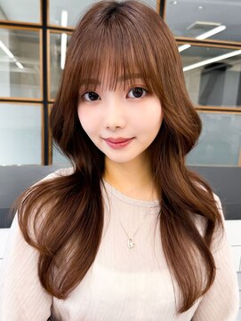 スタートウキョウ 渋谷(STAR TOKYO) 韓国風レイヤー大人可愛いロングシースルーバング20代30代40代