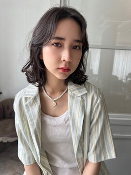 ロンド ボーイ 表参道(Lond BOY) くびれヘア/アプリコットオレンジ/ハイライトカラー/ミディアム