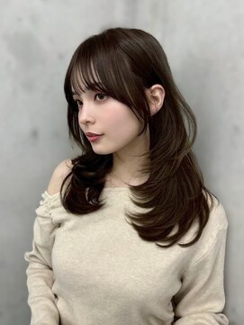 アリュウル 表参道 青山(Allure) スタイリング簡単！レイヤーカット×オリーブグレージュ◯伊藤