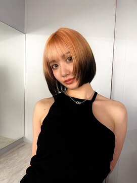 ラル 立川(lar) ルーツカラーbob_暗めカラーグランマッシュデザインカラー