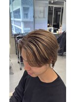 アヴァンス 西田辺(AVANCE.) メンズ/バレイヤージュ/デザインカラー/ミルクティー