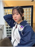 可愛い繋がるお顔周り＆前髪