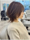 ハッシュカット×ミディアムレイヤー　ウルフカット　ウルフ