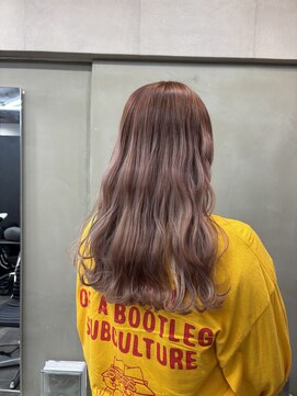 ファビ 渋谷(Fab) くびれヘア/暗めカラー/アプリコットオレンジ/縮毛矯正