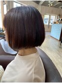 大人上品◎まとまり続く上質丸みボブ