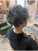 MEN’S HAIR/波巻きツイストスパイラル/リバースセンターパート