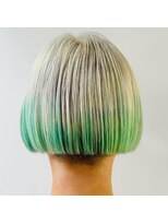 クク 渋谷(QUQU) ボブ セクションカラー ポイントカラー