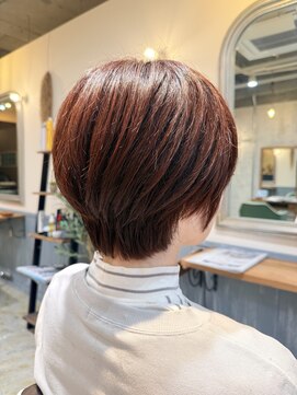 ヘアーサロン キー(Hair salon key) ショート×レッドブラウン