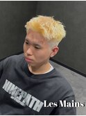 メンズ金髪スパイキー